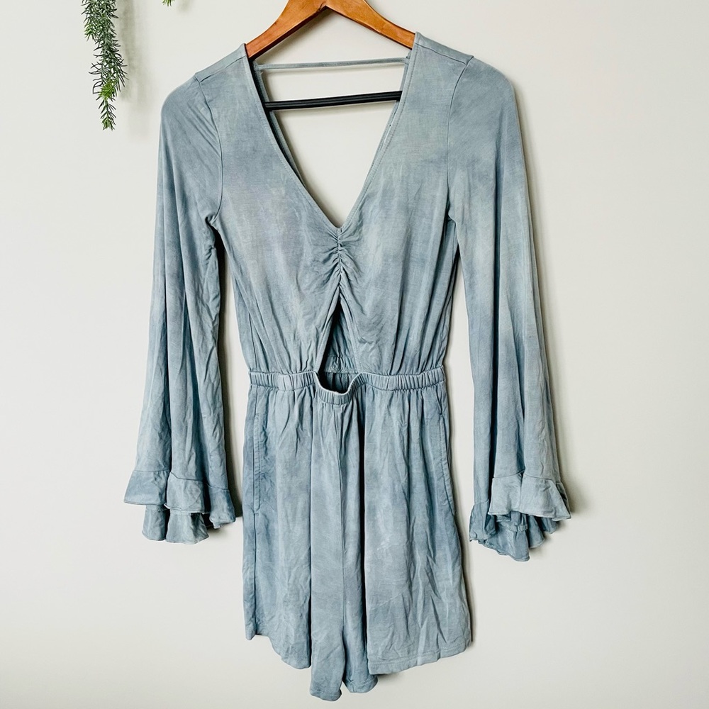 American Eagle Light Blue Romper